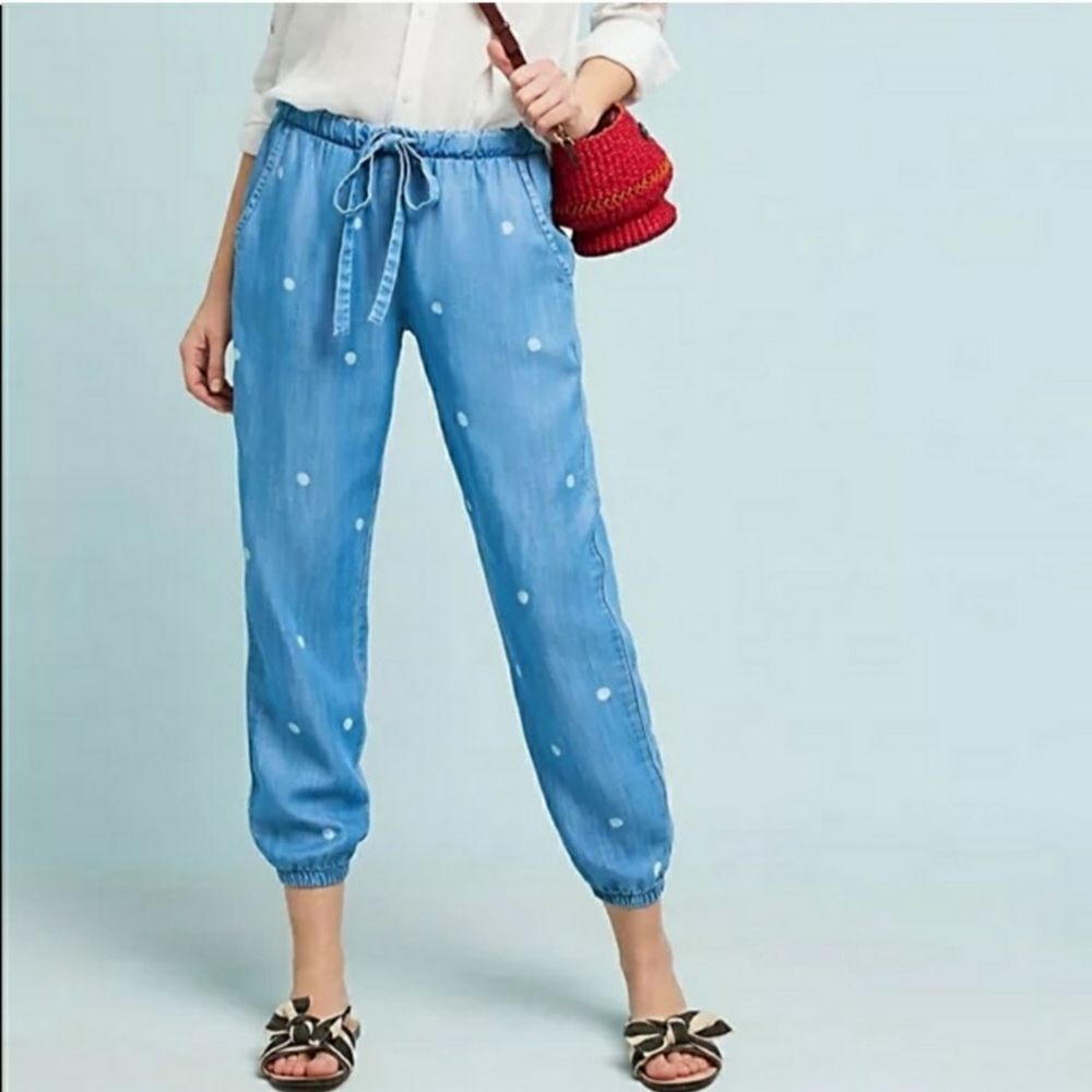 Cloth & Stone Polka Dot Chambray Sz XS